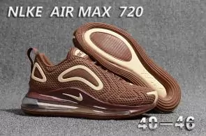 unisex nike air max 720 running chaussures brown